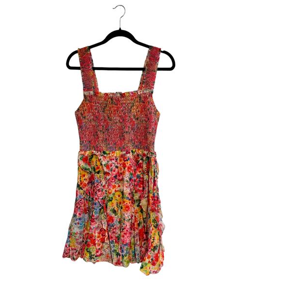 NEW Alice + Olivia Pink Floral Mini Dress - Picture 3 of 13